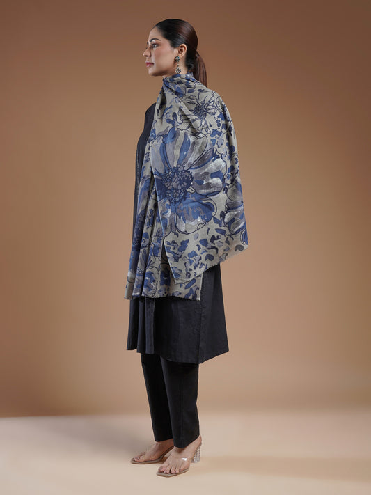 Naienive Printed Woolen Stole