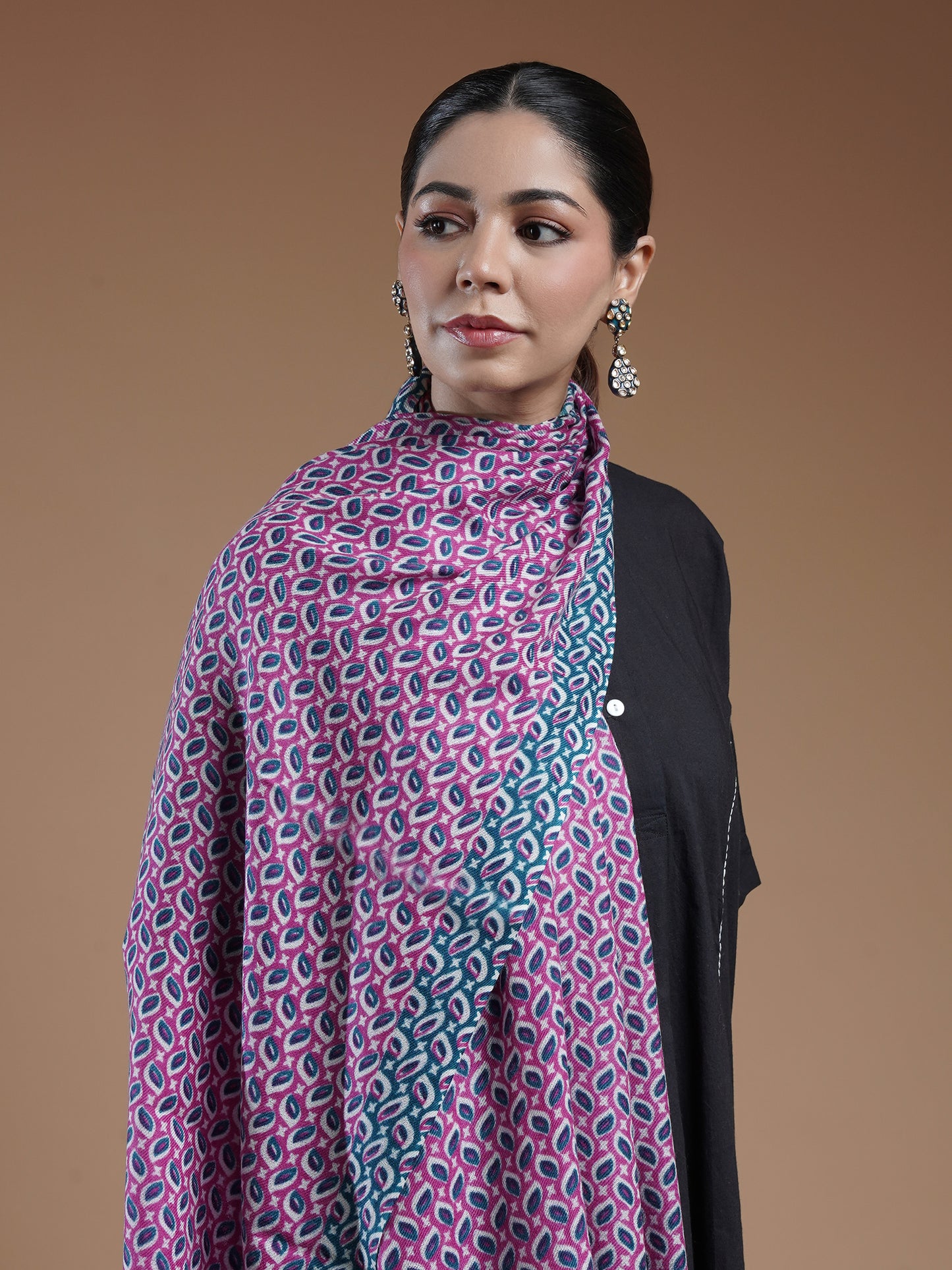 Emera Printed Woolen Stole