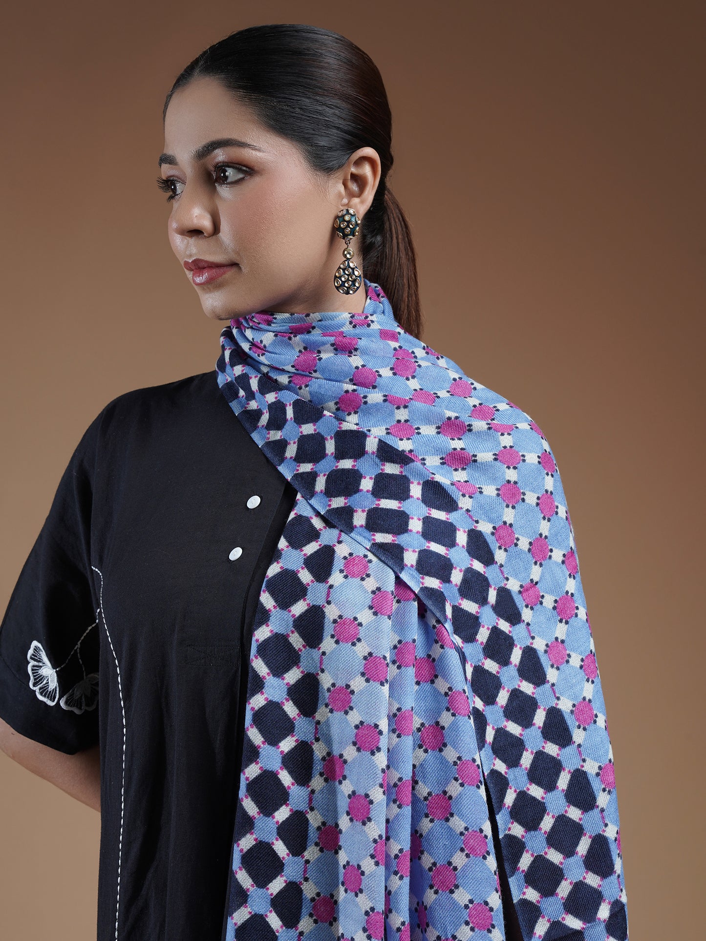 Emera Printed Woolen Stole