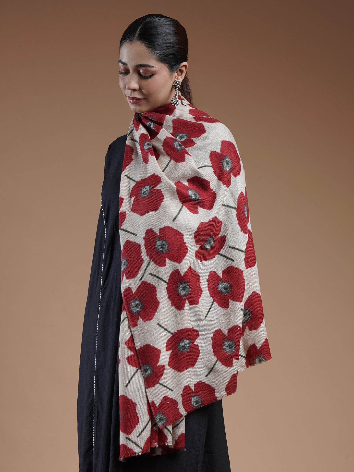 Naienive Printed Woolen Stole
