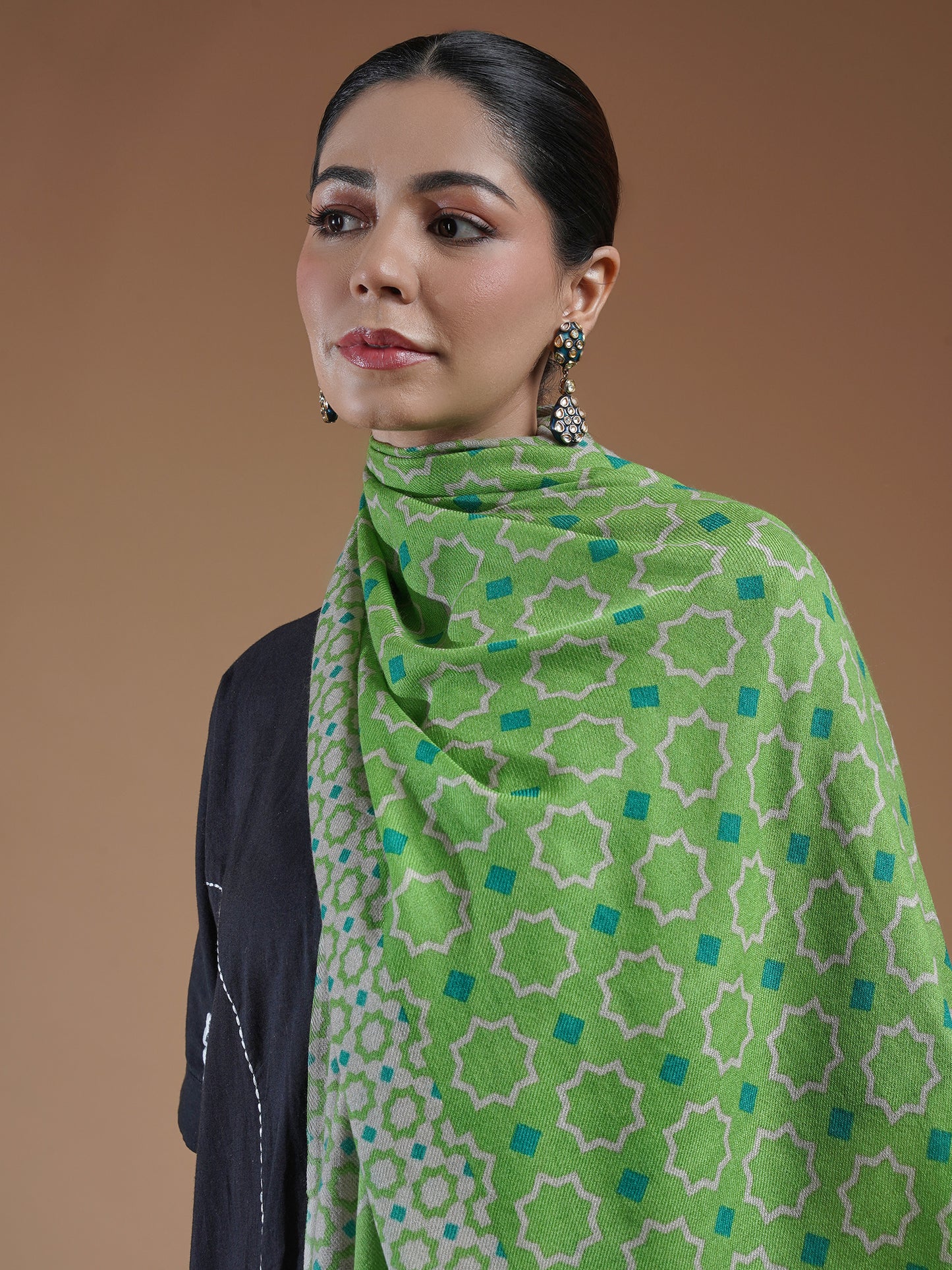 Emera Printed Woolen Stole