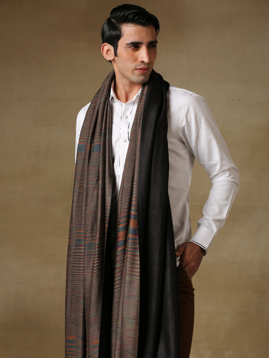 Ikat Shawl in Self Weave