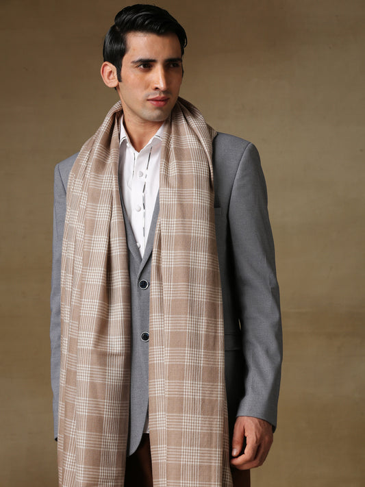 Men's Check Shawl
