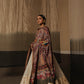Model is wearing the Raas-e-Leela Pashmina Shawl from Shaza.
