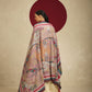 Model is wearing the Noor-e-kalam pashmina shawl from Shaza. 
