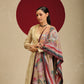 Model is wearing the Noor-e-kalam pashmina shawl from Shaza. 